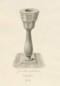 Font in Thursfield Chapel