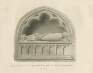 Hanbury Church - Effigy [of Sir John Hanbury]