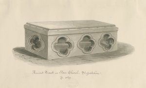 Ilam Church - Tomb of St. Bertram by John Buckler