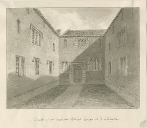 Lichfield - Court Yard of Old House in The Close