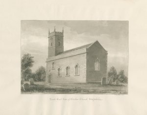 Warslow Church: sepia drawing