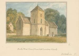Wiltshire - Berwick Saint Leonard Church by John Buckler