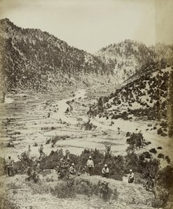 A view of the route taken by front attack of Peiwar Kotal, 1878-79