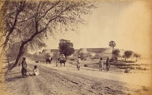 Peshawar Fort and Surroundings, from Jail by John Burke