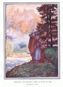 Christian and hopeful come in sight of the celestial city