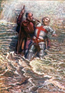 Hopeful Helps Christian to Cross the River