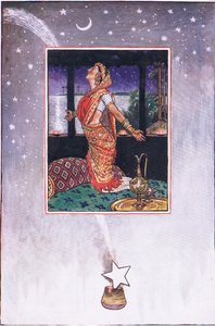 There is no breeze to cool the heat of love, illustration from The Garden of Kama (and other lyrics from India)
