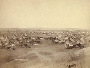 Hostile Indian Camp, 1891