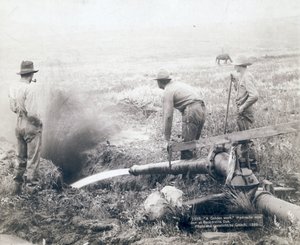 Hydraulic mining, Rockerville
