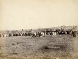 Indian Council in Hostile Camp, 1891