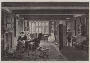 Checkmate, Next Move, from the Exhibition of the Royal Academy by John Callcott Horsley