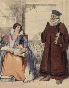 Roger Ascham, Tutor to Queen Elizabeth I by John Callcott Horsley