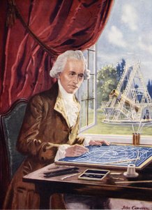 William Herschel at work at Observatory House, Slough by John Cameron