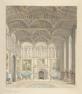Drawing Room of Lea Castle, Looking West, ca. 1816