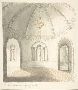 Lea Castle, Worcestershire, View in Ante-room, Looking North