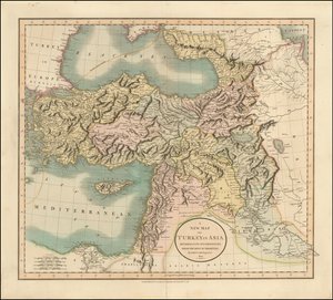 1801 map of Turkey in Asia by John Cary by John Cary