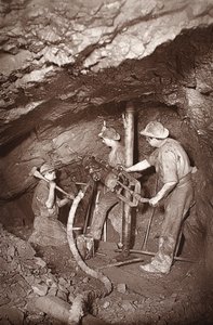 A Rock-Drill End, East Pool Mine, illustration from 