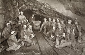 "Croust time", East Pool mine, illustration from 