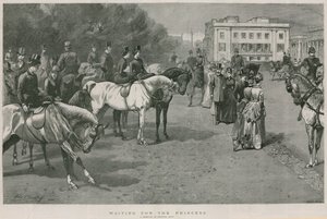 Waiting for the Princess: a sketch in Rotton Row, Hyde Park, London by John Charlton