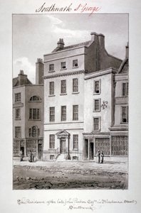 House in Blackman Street, Southwark, London, 1827