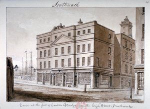 View of Borough High Street and the Corner of London Bridge, Southwark, London