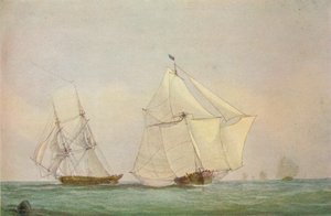 Leith Smack Running Up Swim, October, 1838
