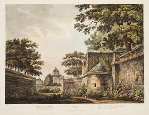 Interior of the Fosses of the Bastille, Part of the Arsenal, illustration from Versailles, Paris and Saint Denis, published 1809