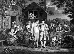 The Recruiting Serjeant, engraved by John Goldar