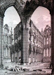 Whitby Abbey, Yorkshire, illustration from 