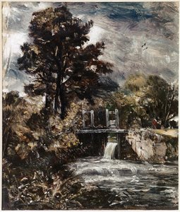 A Sluice, Perhaps on the Stour by John Constable