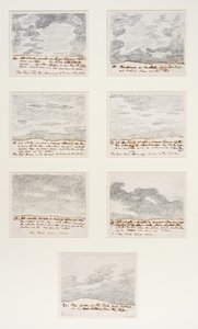 Cloud studies (after Alexander Cozens