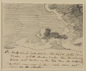 Cloud study (after Alexander Cozens Engravings of Skies), c.1822-23 by John Constable