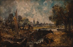 Dedham Lock, 1819 to 1820 by John Constable