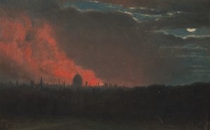 Fire in London, Seen from Hampstead, Oct. 16, 1834 by John Constable
