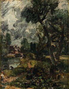 Flatford Mill from the Bridge by John Constable