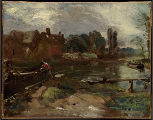 Flatford Mill from the Lock by John Constable