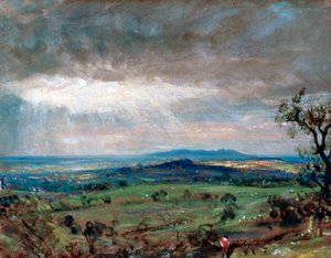 Hampstead Heath with Harrow in the Distance by John Constable
