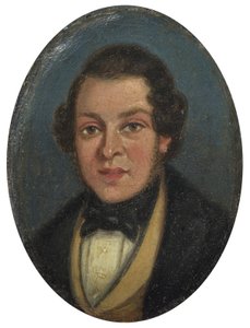 Miniature: Portrait of Abram Constable, Brother of the Artist by John Constable