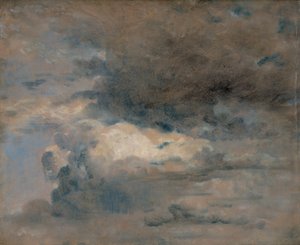 Study of Clouds - Evening by John Constable