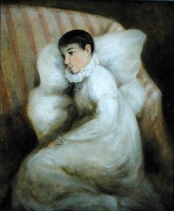 Young Girl Resting on a Sofa by John Constable