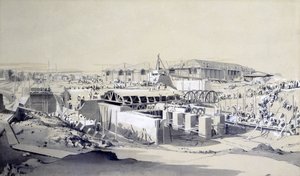 Building the Stationary Engine House, Camden Town, 26th April 1837