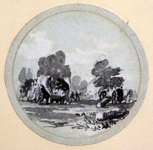Cleaning, London & Birmingham Railway, c.1838