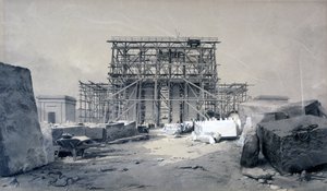 Construction of the Euston Arch, January 1838