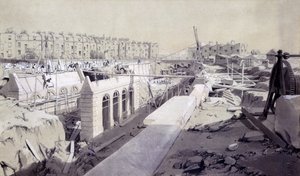 Mornington Crescent - Line under construction, September 1836