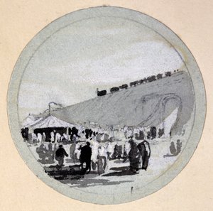 Opening, London & Birmingham Railway, c.1838 by John Cooke Bourne