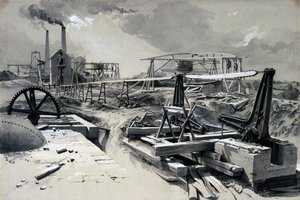 Pumps, ventilating shaft, Kilsby Tunnel, Northamptonshire, 15th July 1837