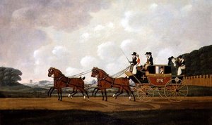 Ludlow to Worcester Mail Coach on the Road