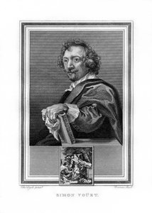 Simon Vouet, French Baroque era painter, 1825