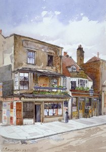 Corner of Cheyne Walk and Lawrence Street, Chelsea, London, 1883