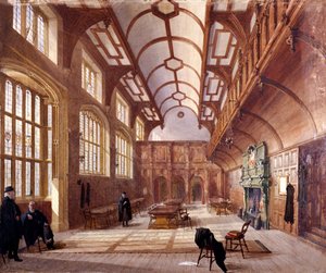 Interior of Charterhouse, London, 1885 by John Crowther